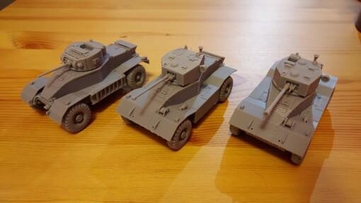 aec armoured car mki mkii mkiii 1 56 28mm - wargaming3d Category: United Kingdom british ww 2 miniature wargamming 3d print model - Mito3D