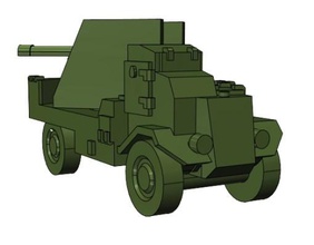 aec mkj'6-pdr gun carrier diacre 1 200 échelle - wargaming3d 28mm miniature 3d print model - Mito3D