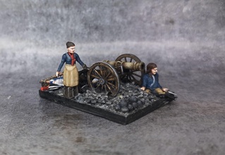 agustina arag 1808 - wargaming3d miniature wargamming ,stl, 15 mm, 15mm, 28mm, Napoleon, Napoleonics, spain, spanish 3d print model - Mito3D