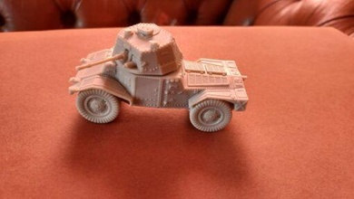 amd 178 panhard 1 56 28mm - wargaming3d miniature wargamming : 1:56 / 28mm, armored car, france, WW 2 3d print model - Mito3D