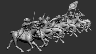 amerikanisch bürgerlich Krieg Kavallerie Mantel wargaming3d 28mm Miniatur 3d print model - Mito3D