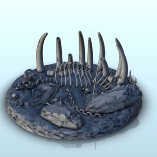 animal cuerpo huesos 1 wargaming3d oscuro años medieval miniaturas moderno paisaje mesa terreno miniatura juego guerra 3d print model - Mito3D