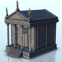 antic temple 5 - wargaming3d miniature wargamming Accessories, Antiquity, Architecture, building, classic, DBA, figures, Flames of War, game, games, greek, miniatures, roman, Rome, scenery, spartian, terrain, wargame, warhammer 3d print model - Mito3D