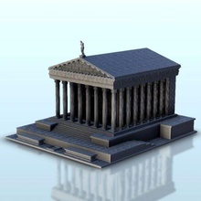 antic temple 6 - wargaming3d miniature wargamming Accessories, Antiquity, Architecture, building, classic, DBA, figures, Flames of War, game, games, greek, miniatures, roman, Rome, scenery, spartian, terrain, wargame, warhammer 3d print model - Mito3D