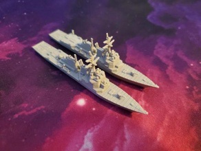 arleigh burke-class destroyer - wargaming3d miniature wargamming 3d print model - Mito3D