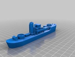 armato trawler remixare wargaming3d 28mm miniatura 3d print model - Mito3D