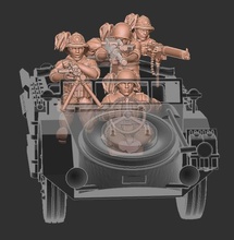 as42 Sahariana araba wargaming3d minyatür savaş oyunları 3d print model - Mito3D