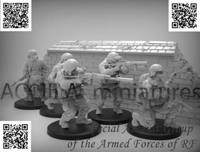 asalto especial propósito grupo armado efectivo ruso federación wargaming3d miniatura juego guerra 3d print model - Mito3D