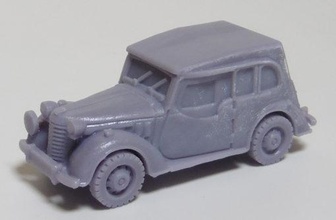 austin 8 tourer small canopy closed military car variant 1 56 scale - wargaming3d miniature wargamming 1/56, british, Commonwealth, WWII 3d print model - Mito3D