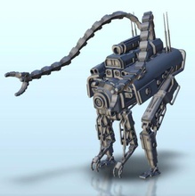 avmos combat robot 1 - wargaming3d miniature wargamming future, miniatures, science-fiction, scifi, wargame 3d print model - Mito3D