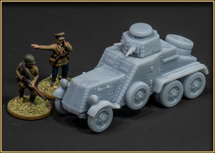 ba-27m armoured car 1931 - wargaming3d miniature wargamming 3D print model - Mito3D