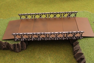 bailey bridge - wargaming3d miniature wargamming 1:56 / 28mm, Bailey Bridge, bridge, Commonwealth, United State, WW 2 3d print model - Mito3D