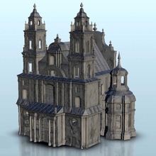 baroque cathédrale wargaming3d miniature wargaming 3d print model - Mito3D