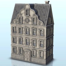 baroque house 7 - wargaming3d miniature wargamming Accessories, Architecture, bonaparte, building, classic, DBA, figures, Flames of War, game, games, house, miniatures, modern, Napoleon, napoleonic, scenery, terrain, war, wargame, warhammer 3d print model - Mito3D
