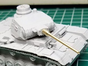 barrels 28mm german pziii 50mm l60 tanks suitable bolt action-three pack - wargaming3d miniature 3d print model - Mito3D