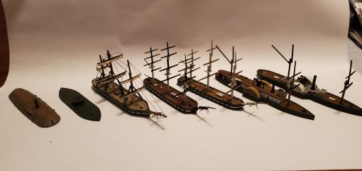 battle hampton roads set - wargaming3d 28mm miniature 3D print model - Mito3D