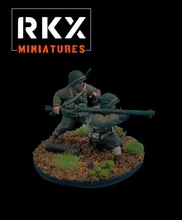 bazooka team - wargaming3d miniature wargamming german army, Panzerschreck, Volksgrenadier 3d print model - Mito3D