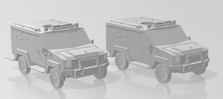 bearcat caminhão wargaming3d 1 56 28mm blindado lenco militares moderno polícia golpe tampo mesa ultra modern jogo guerra jogos miniatura 3d print model - Mito3D