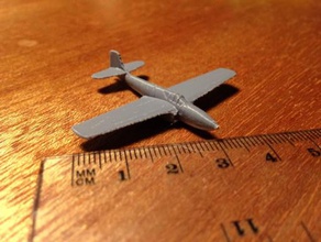 bell p-59 airacomet - wargaming3d 28mm in miniatura 3d print model - Mito3D