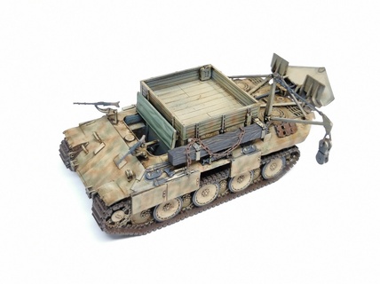 Bergepanther Ausf 1 56 28mm wargaming3d alemão pantera ww 2 miniatura jogos guerra 3d print model - Mito3D