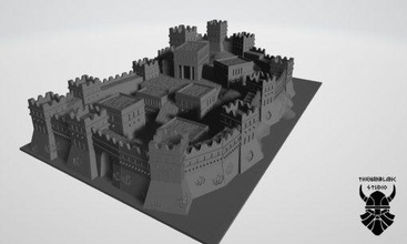 biblical cities troy - wargaming3d miniature wargamming 3d print model - Mito3D