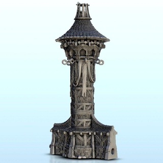 big tower - wargaming3d architecture building dark age medieval miniatures modern scenery tabletop terrain miniature wargamming 3d print model - Mito3D