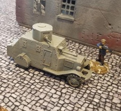 Bilbao gepanzert Wagen Spanisch bürgerlich Krieg 28mm wargaming3d Miniatur 3d print model - Mito3D