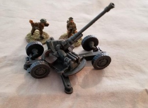 bofors 40mm aa gun auto cannon - 28mm scale wargaming3d miniature stl optimized fdm printing but should easily adapted sla 3d print model - Mito3D