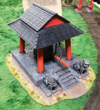 bonsh japan temple bell - wargaming3d 28mm miniature suitable games set during feudal period 3d print model - Mito3D