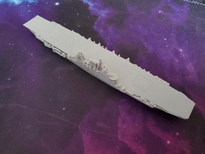 british audacious-class aircraft carrier - wargaming3d miniature wargamming 3d print model - Mito3D