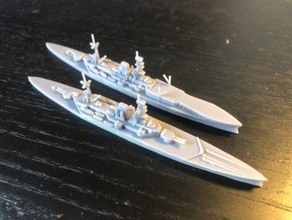 british courageous class large light cruiser - wargaming3d miniature wargamming 3d print model - Mito3D