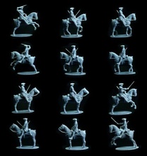 Britanique dragons collection années guerre français Indien guerres wargaming3d 28mm miniature 3d print model - Mito3D