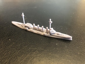 british duke edinburgh class armored cruiser - wargaming3d miniature wargamming 3d print model - Mito3D