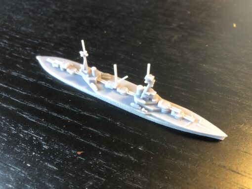 british hms agincourt battleship - wargaming3d miniature wargamming 3D print model - Mito3D