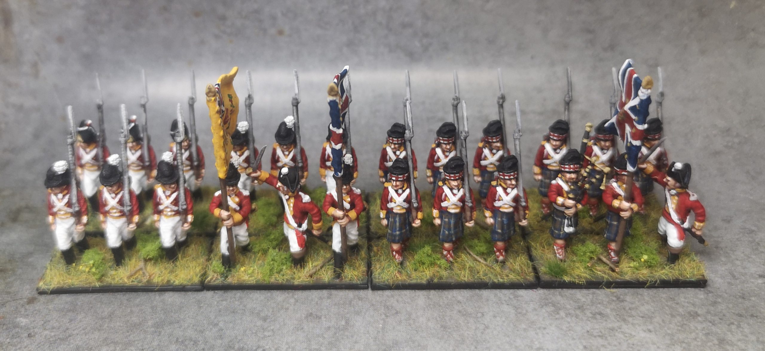 british infantry 1799 + highlanders 18mm 28mm 100 compatible - wargaming3d miniature wargamming 15mm, 28mm, british, Holland, Napoleon, napoleonic 3D print model - Mito3D