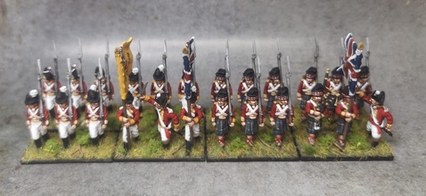 britânico infantaria 1799 + highlanders 18mm 28mm 100 compatível wargaming3d miniatura jogos guerra 15mm Holanda Napoleão napoleônico 3d print model - Mito3D