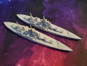 britânico lion class navio guerra wargaming3d miniatura jogos 3d print model - Mito3D
