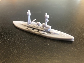 british lord nelson class pre-dreadnought - wargaming3d miniature wargamming 3d print model - Mito3D