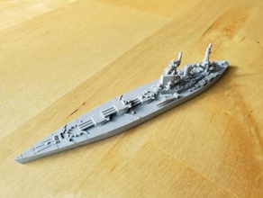 british nelson-class battleship - wargaming3d 28mm miniature 1 1800th scale model certain elements not 3d print model - Mito3D