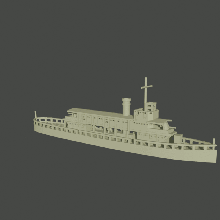 ingiliz Nil savaş gemisi wargaming3d minyatür oyunları 3d print model - Mito3D