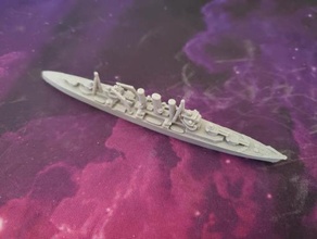 británico norfolk class crucero wargaming3d 28mm miniatura 3d print model - Mito3D