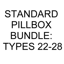 british pillbox bundle - types 22-28 wargaming3d miniature wargamming 3d print model - Mito3D