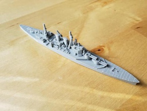 británico de renombre la clase crucero batalla - wargaming3d 28mm en miniatura 1 1800th escala prestigio modelo ciertos elementos 3d print model - Mito3D