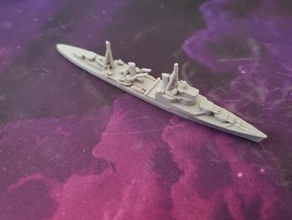 british southampton-class cruiser - wargaming3d 28mm miniature 3d print model - Mito3D