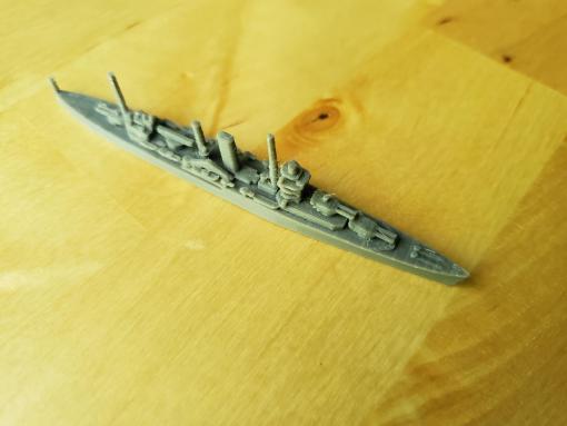 britische york-Klasse-Kreuzer - wargaming3d 28mm Miniatur 1 1800er Skala york-Klasse cruiser-Modell bestimmte Elemente nicht skalieren 3D print model - Mito3D