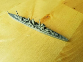 british york-class cruiser - wargaming3d 28mm miniature 1 1800th scale model certain elements not 3d print model - Mito3D
