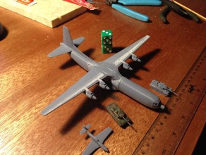 c-133 cargomaster - wargaming3d 28mm miniature 3d print model - Mito3D