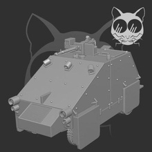 tut leid 2 DIY gepanzert Wagen wargaming3d Miniatur Wargaming Schützenpanzer improvisiert Rebell Syrien 3d print model - Mito3D