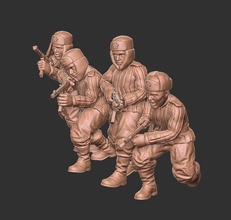 charity project - 3d print soviet infantry wargaming3d miniature wargamming 3d print model - Mito3D