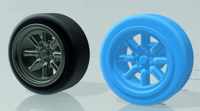 classic jdm spoke watanabe wheel - tofu rider- rim wargaming3d miniature wargamming 3d print model - Mito3D